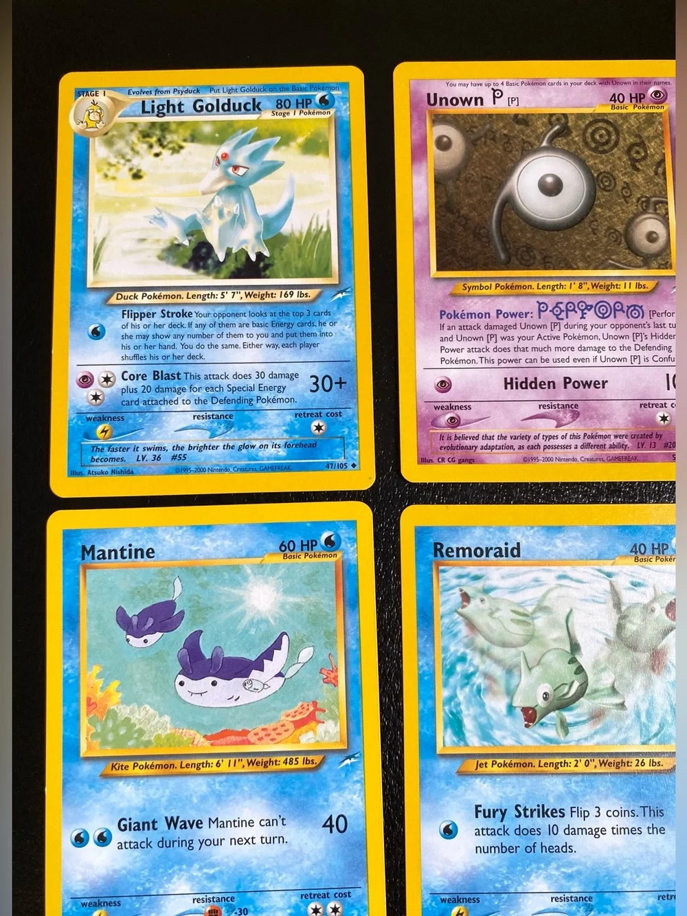 Pokémon Vintage Cards Bundle from Set 105  - Qty 9